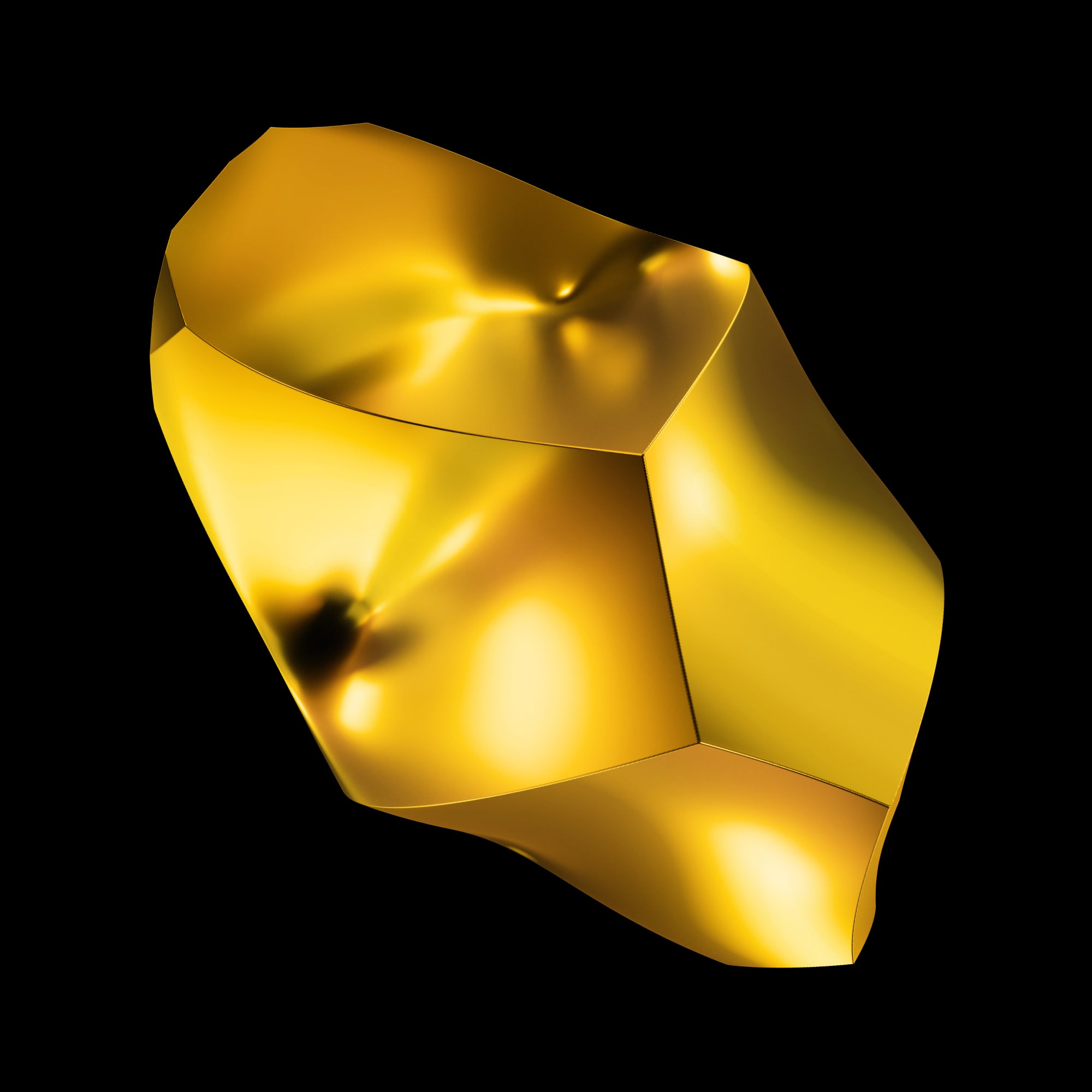 Free Abstract Gold 3d Shapes
