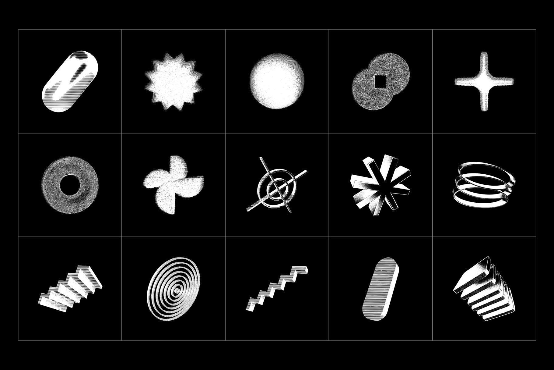 3D V3CTORS vol.2 - 60 Vector Geometric Shapes