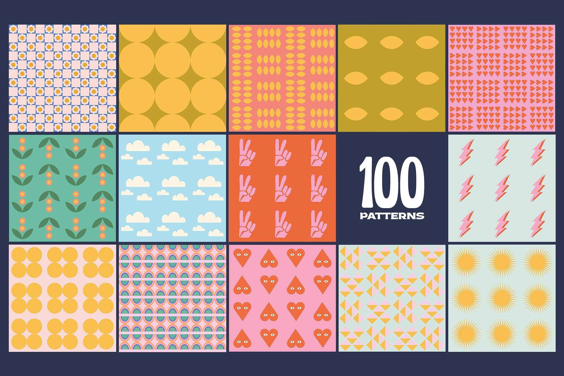200 Vector Mosaics & Patterns
