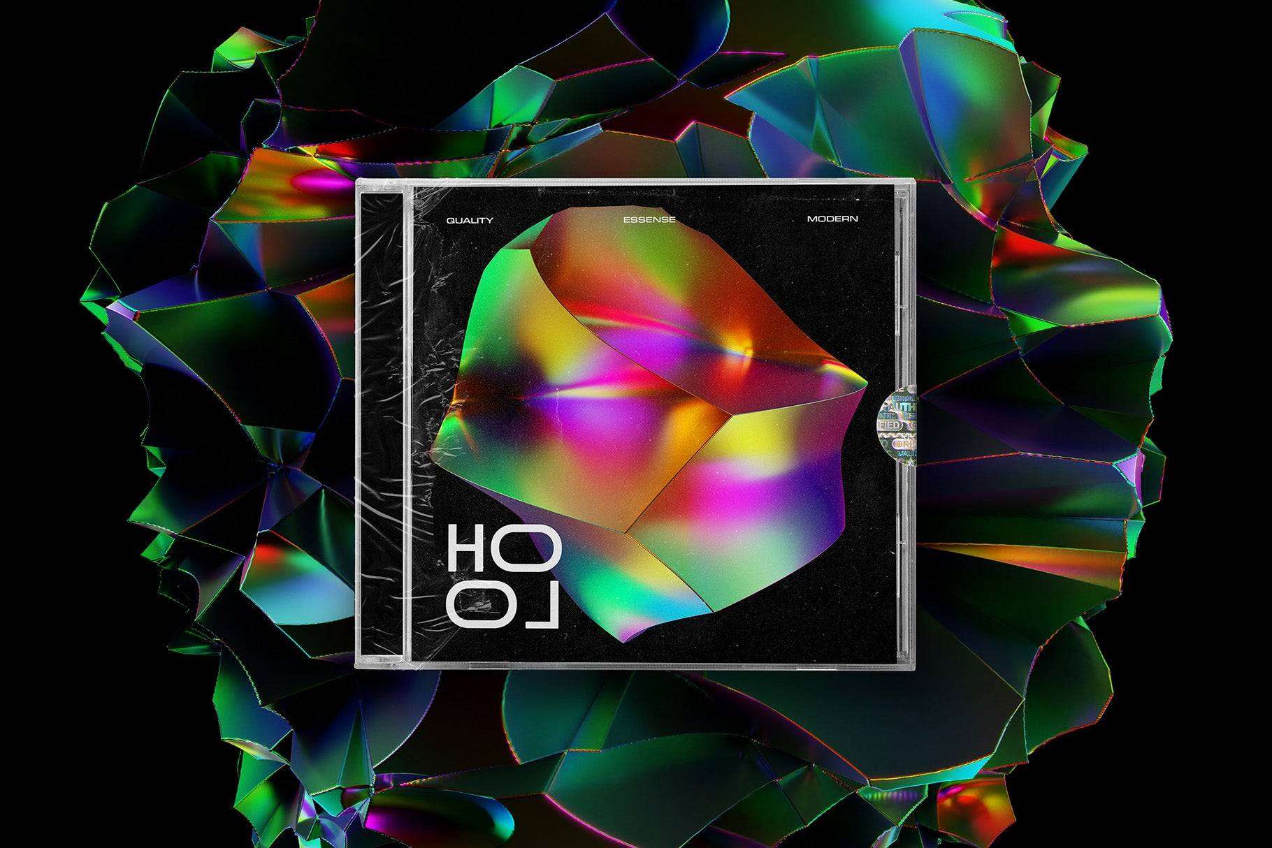 Holographic 3D Abstract Shapes