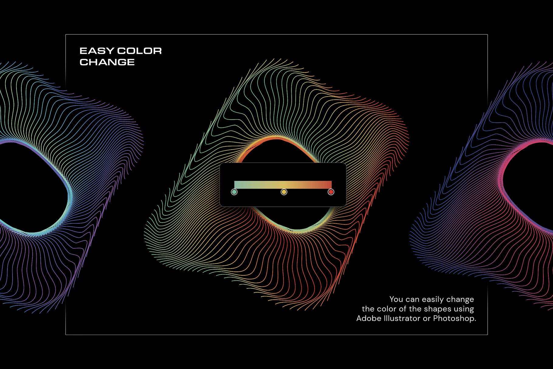 Wave Lines - 100 Vector Shapes
