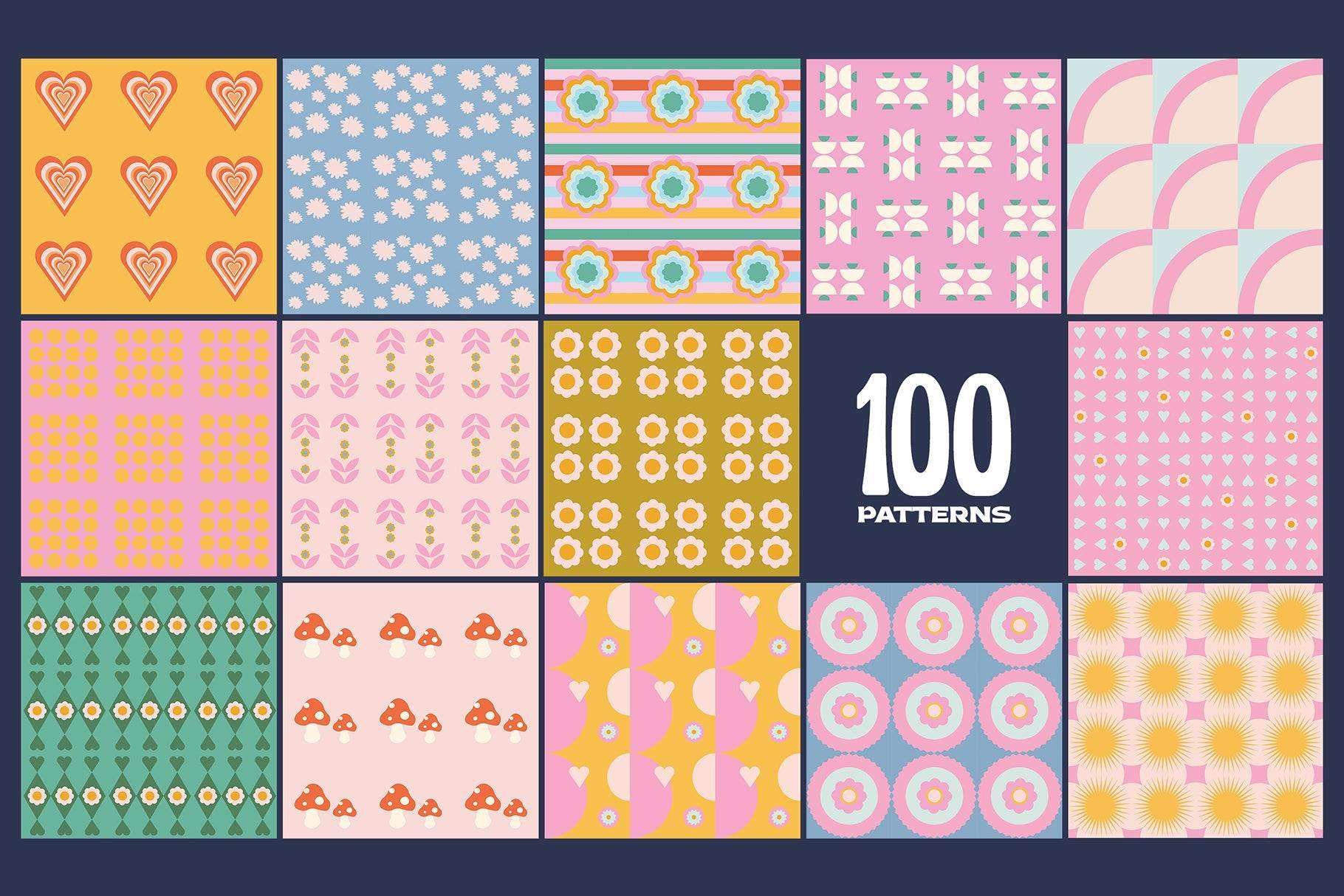 200 Vector Mosaics & Patterns