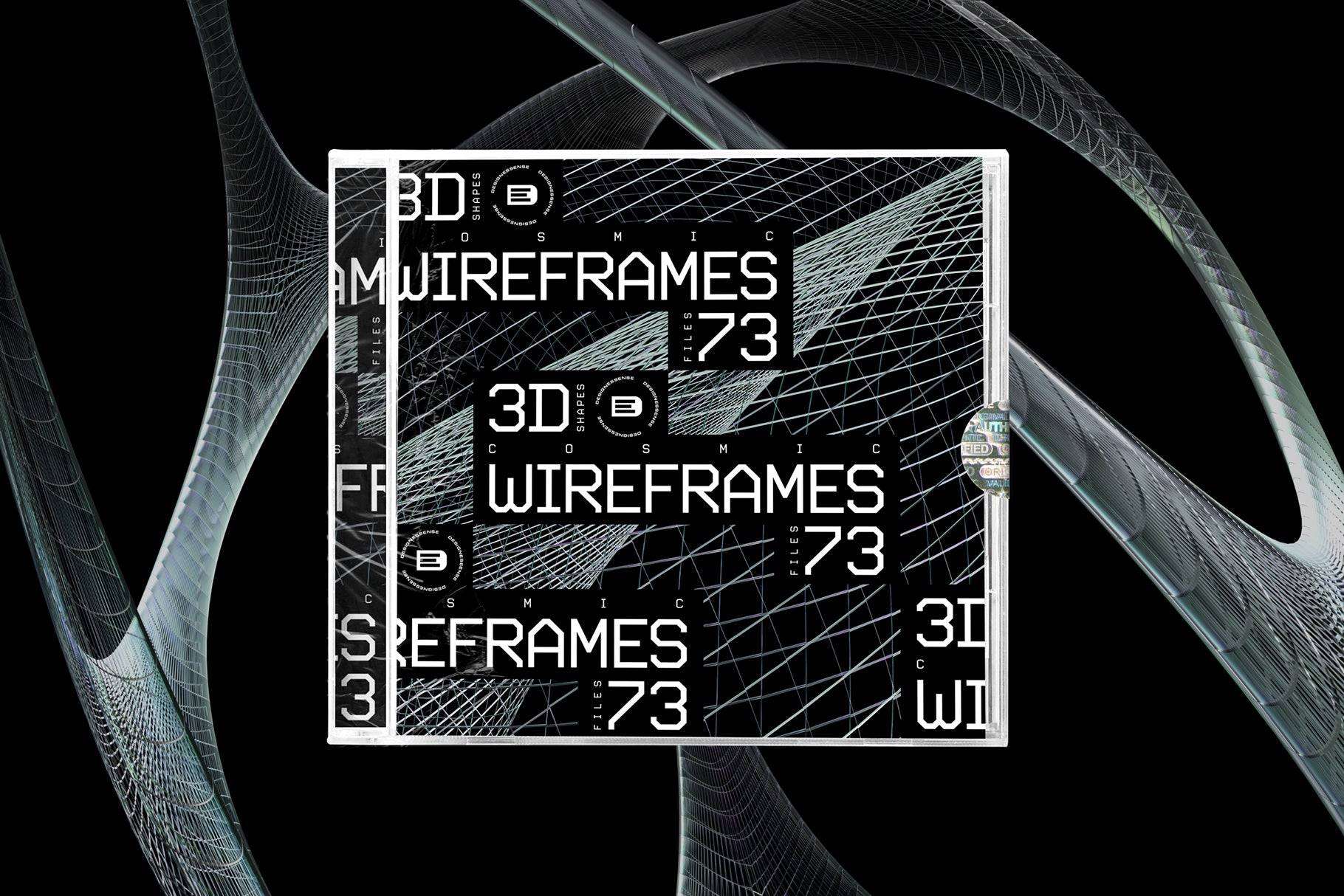 3D Chrome Wireframes