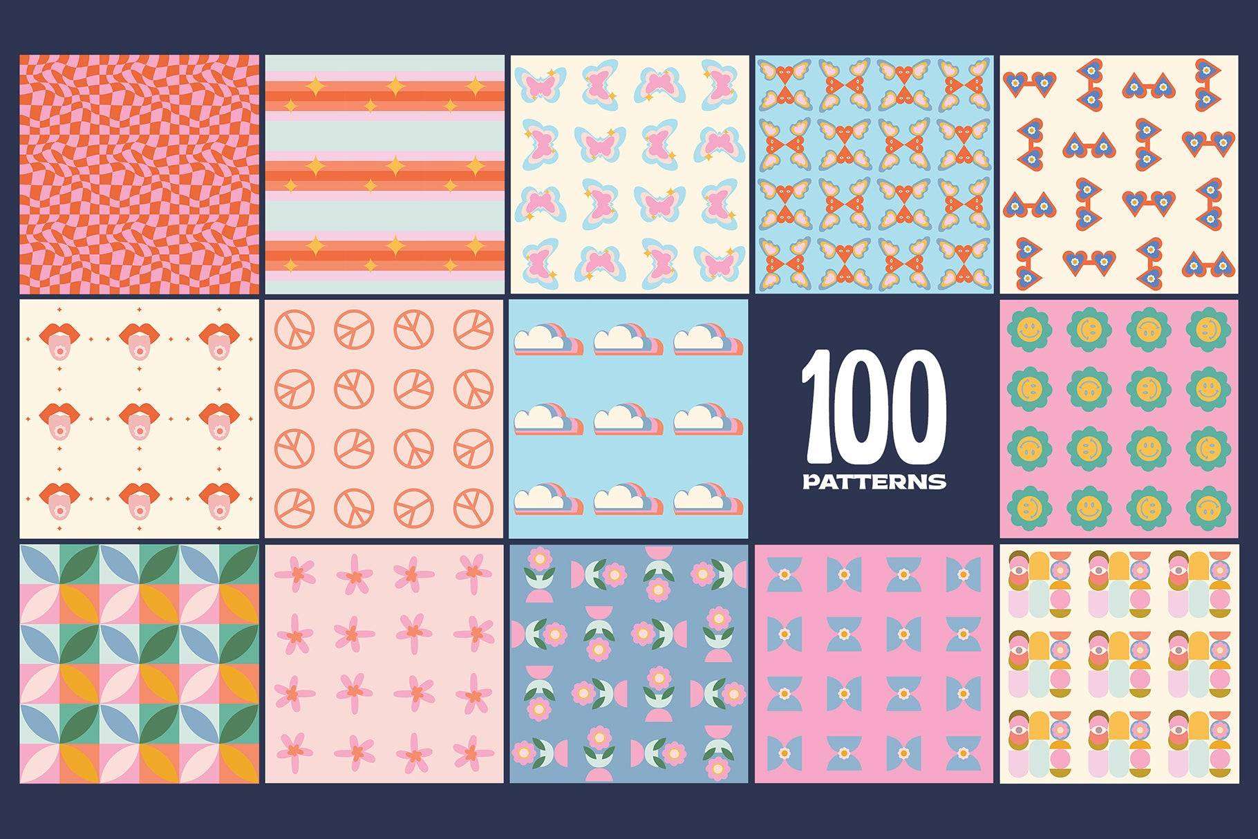 200 Vector Mosaics & Patterns