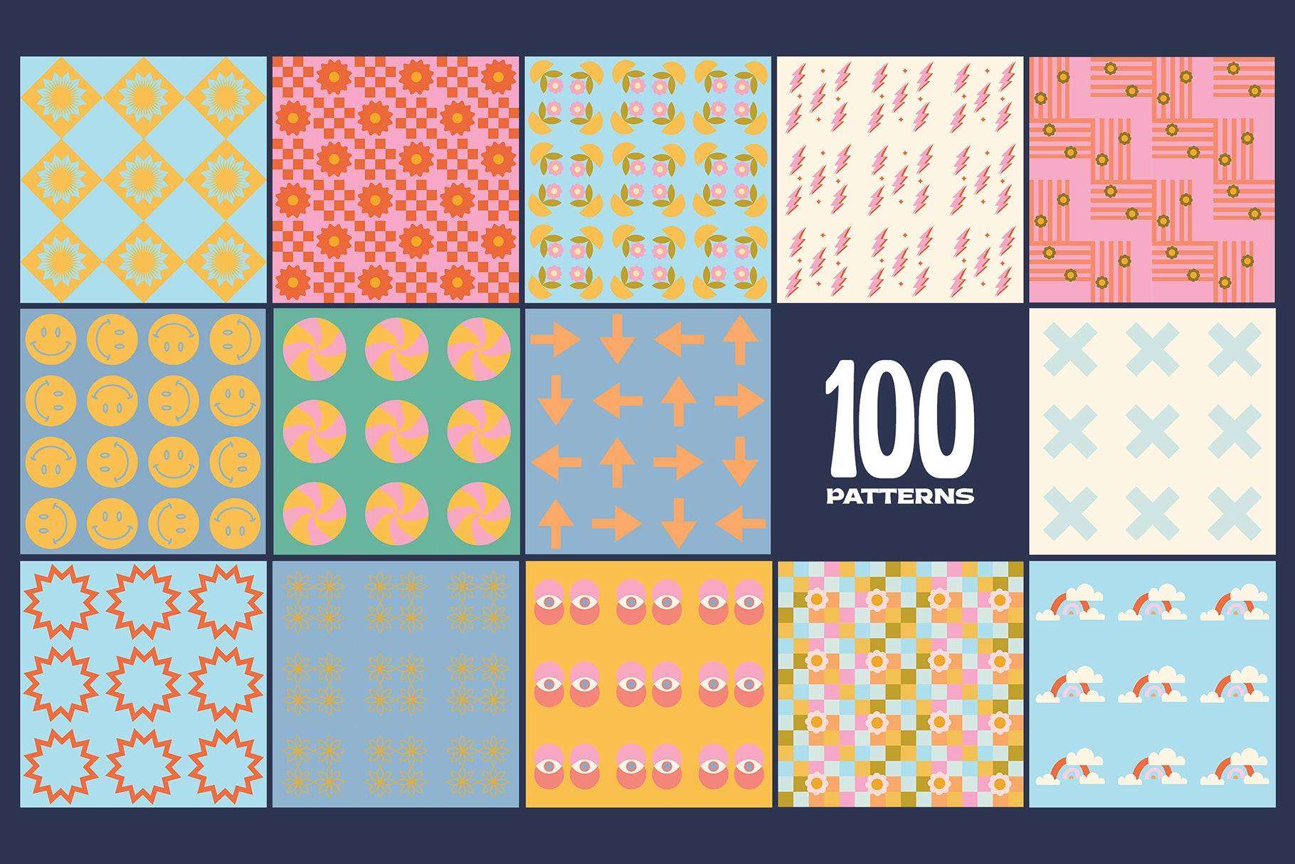 200 Vector Mosaics & Patterns