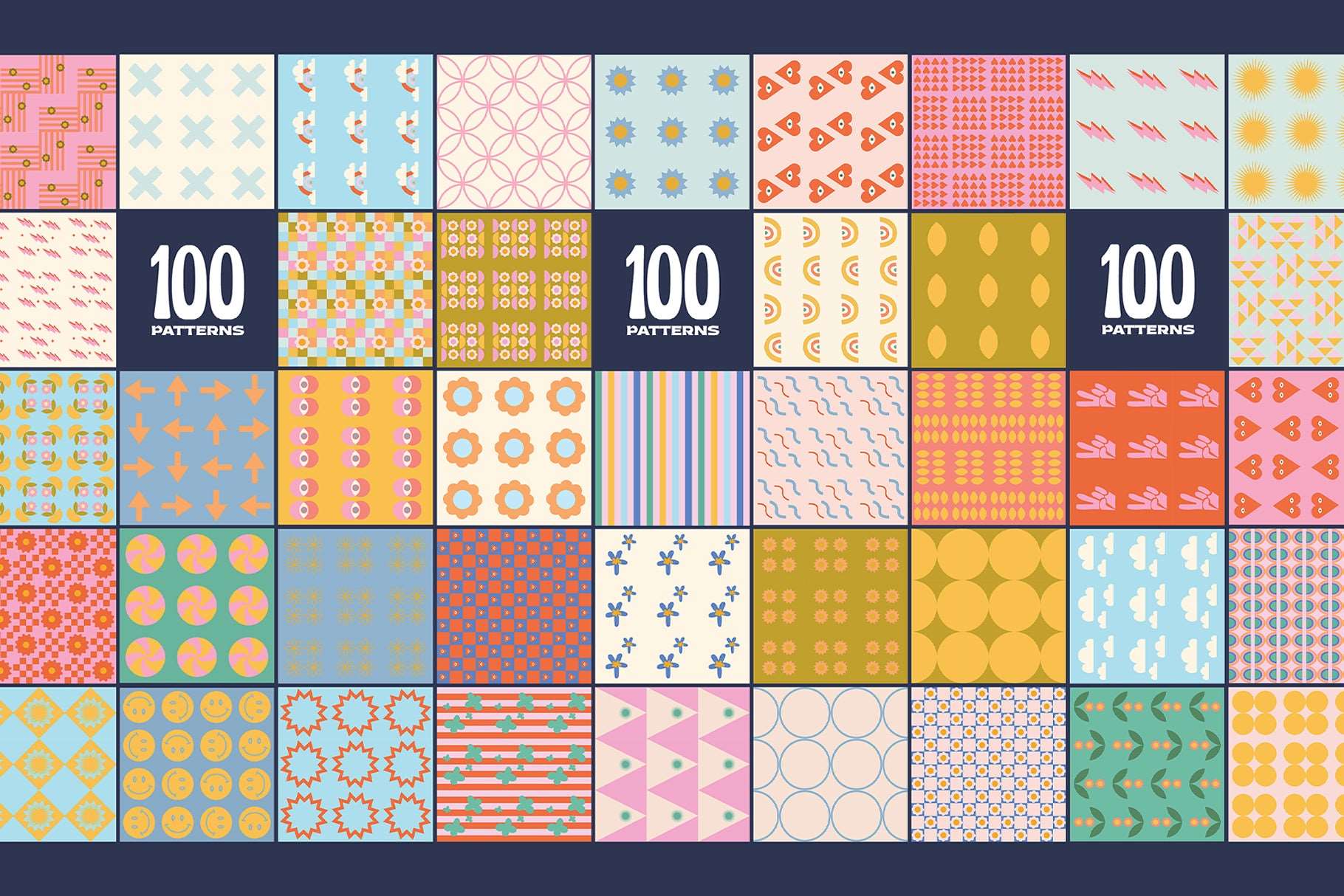 200 Vector Mosaics & Patterns