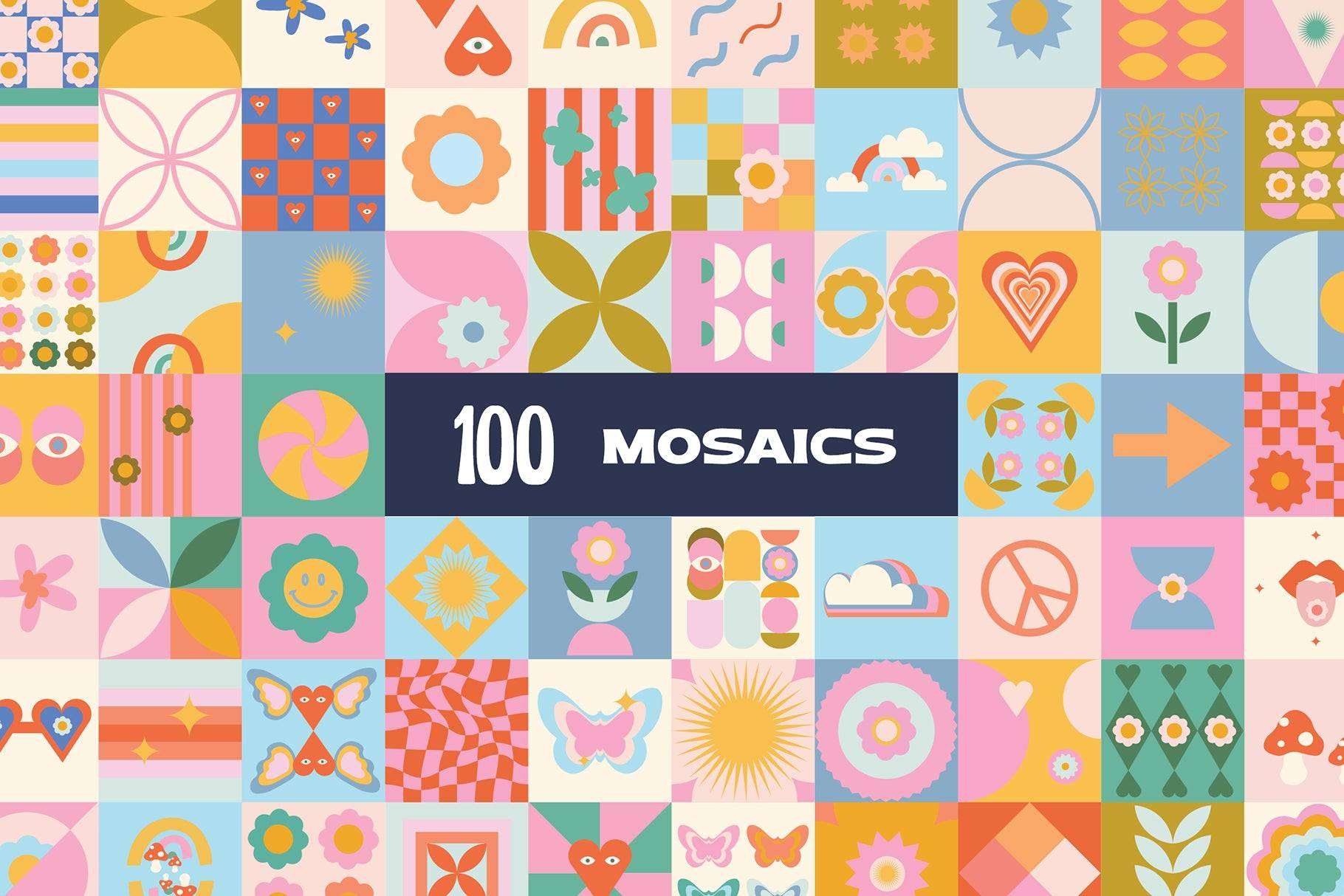 200 Vector Mosaics & Patterns