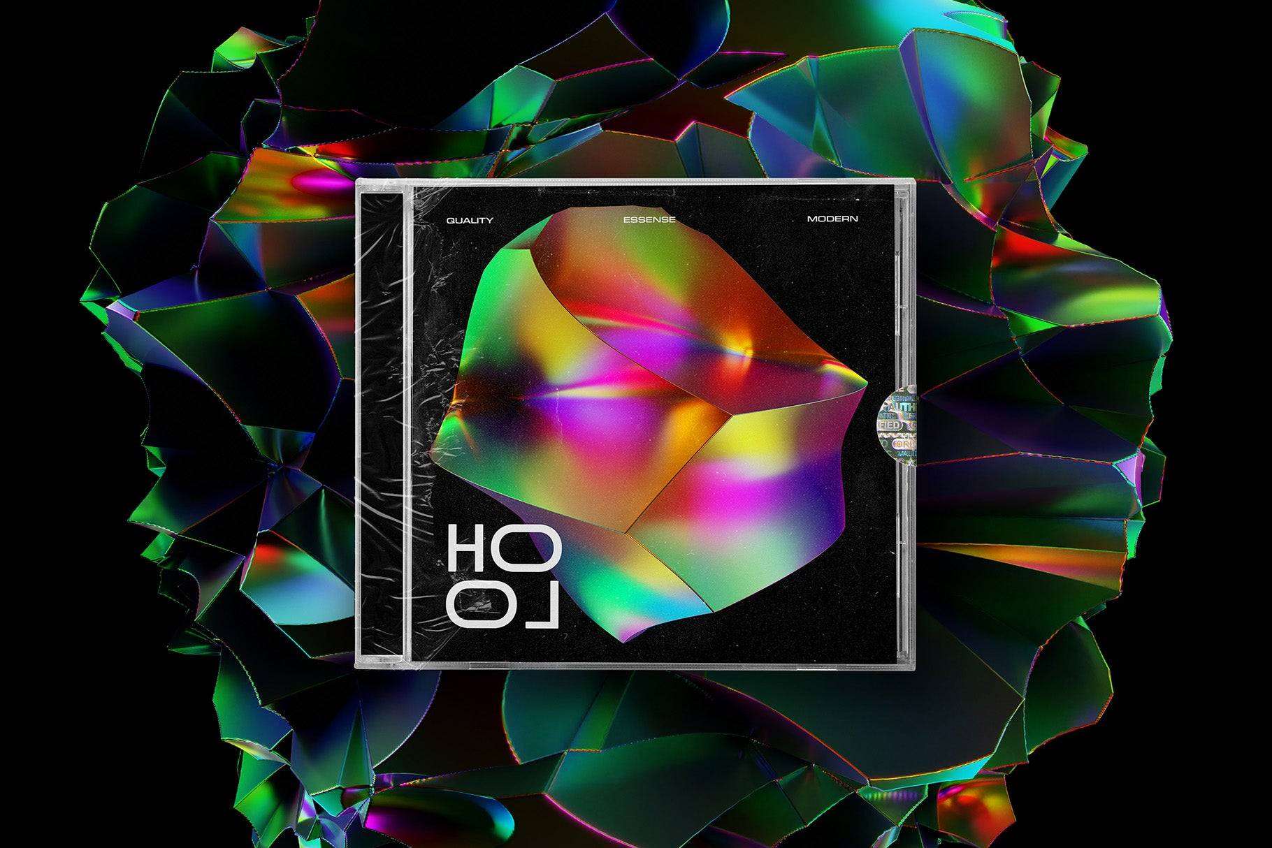 Holographic 3D Abstract Shapes