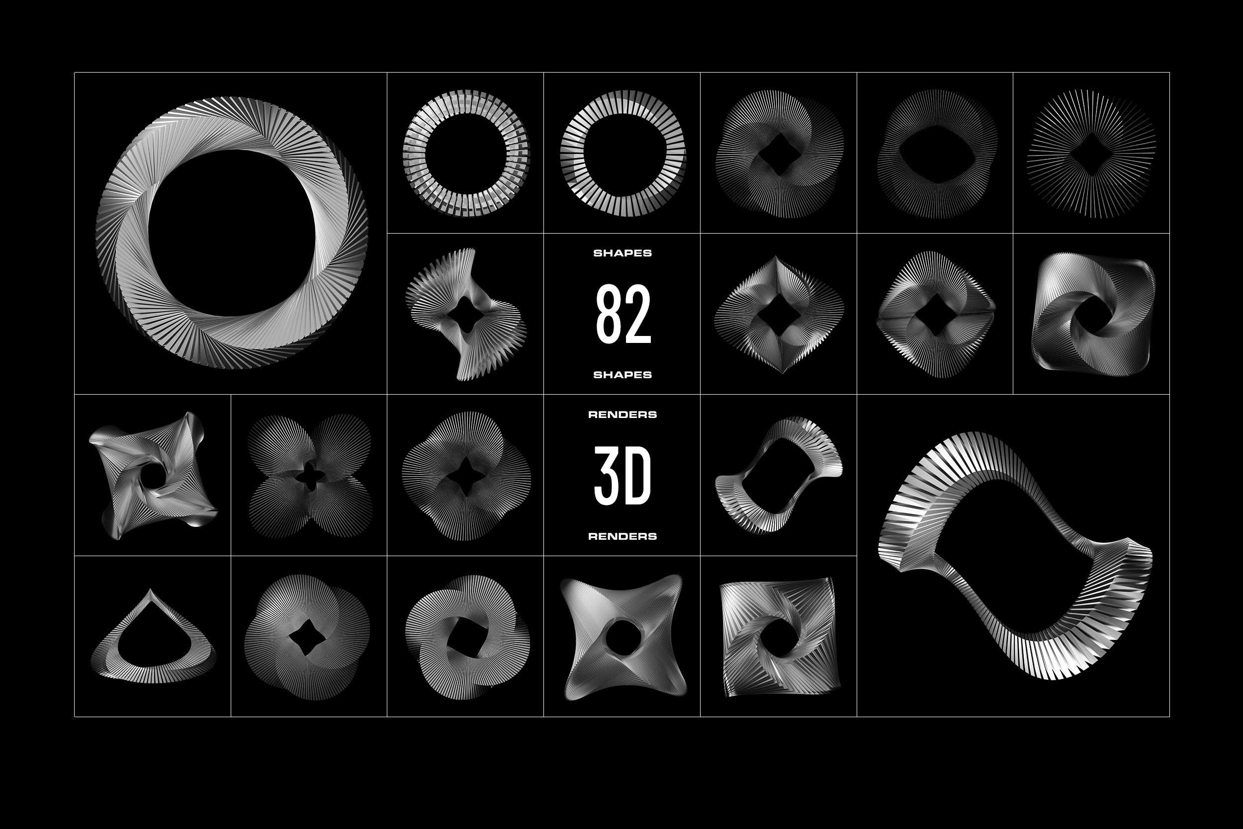 3D Chrome Circles