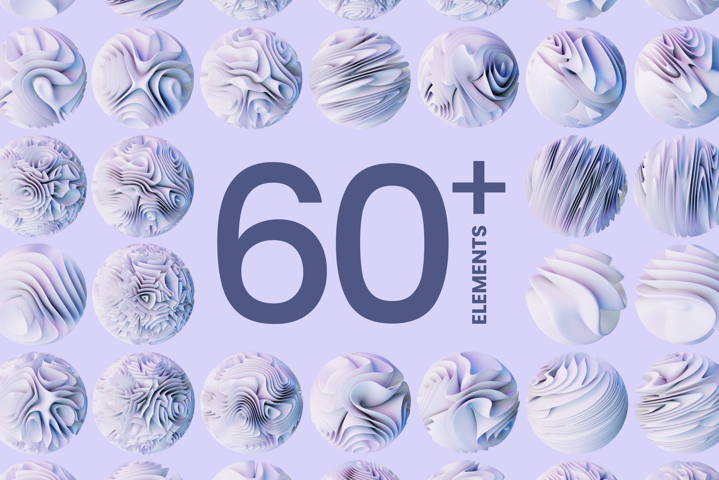 60+ 3D Abstra Spheres