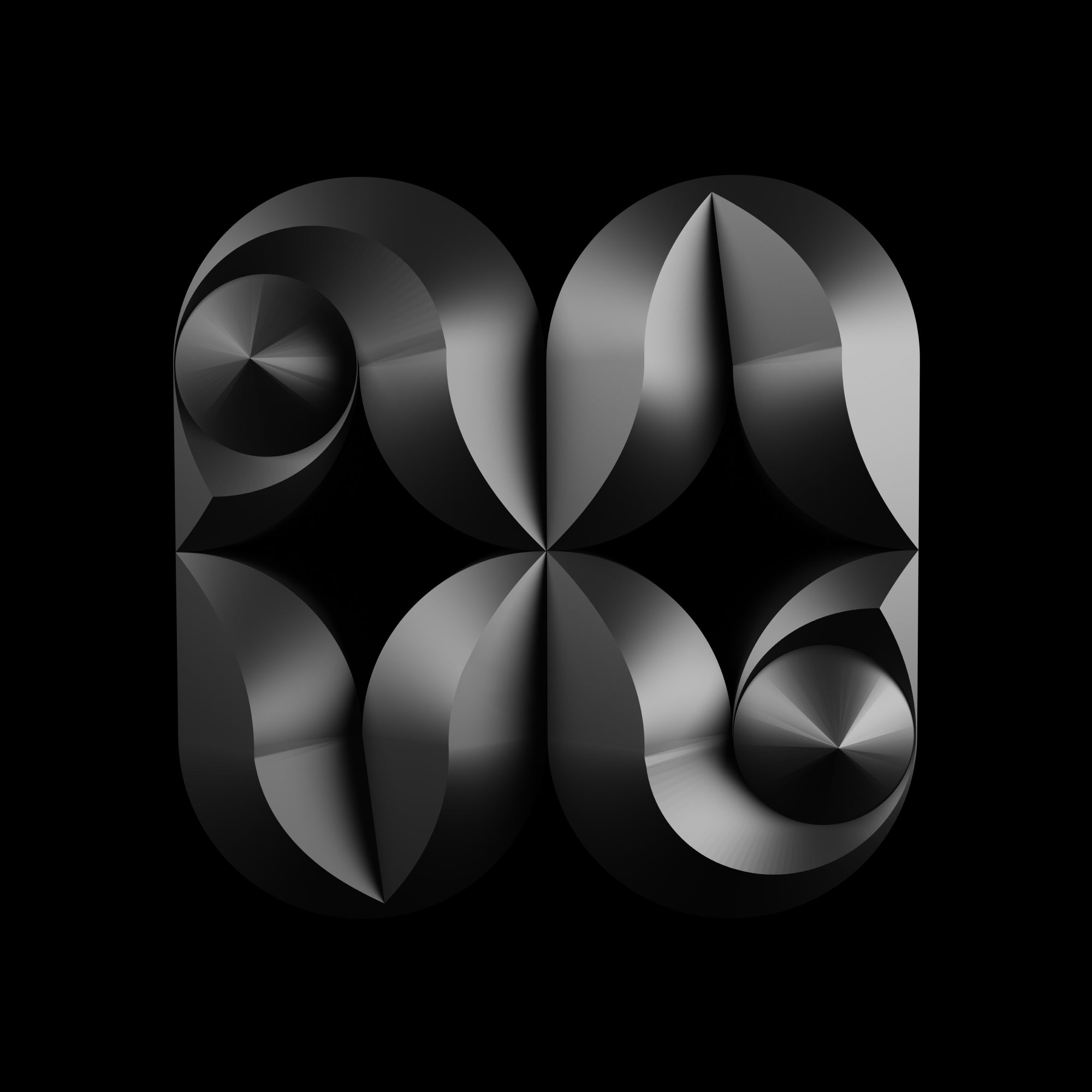 Free 3D Dark Geometric Shape