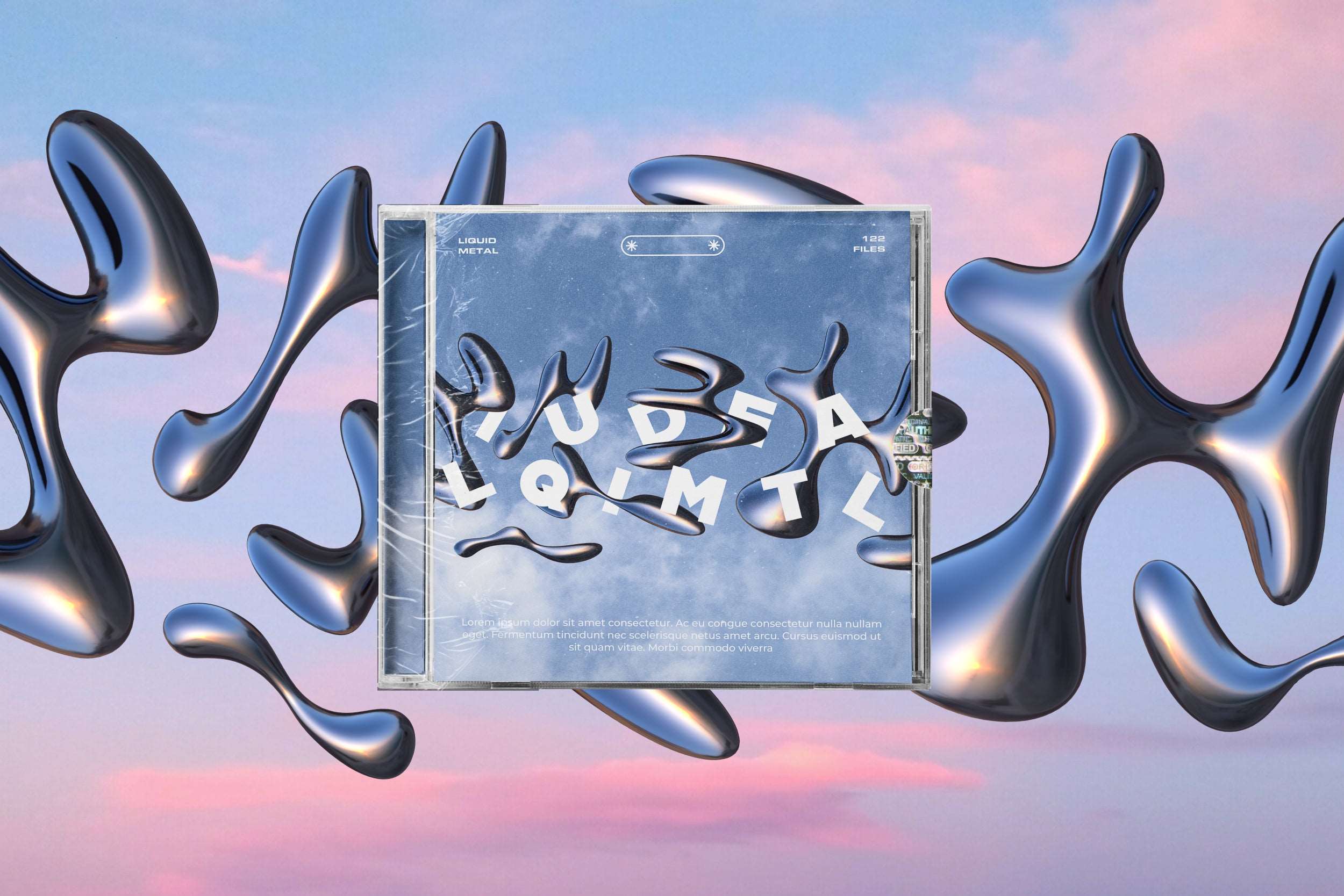 3D Liquid Metal Shapes Collection