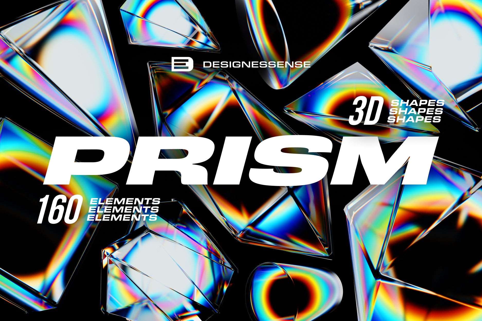 Prism Glass 3D Shapes